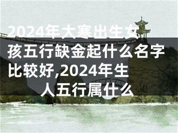 2024年大寒出生女孩五行缺金起什么名字比较好,2024年生人五行属什么