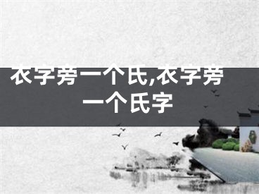 衣字旁一个氏,衣字旁一个氏字