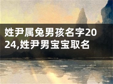 姓尹属兔男孩名字2024,姓尹男宝宝取名