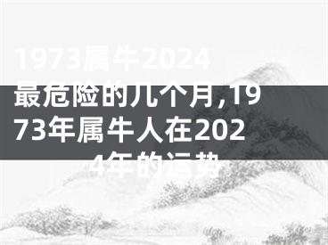 1973属牛2024最危险的几个月,1973年属牛人在2024年的运势