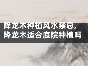 降龙木种植风水禁忌,降龙木适合庭院种植吗