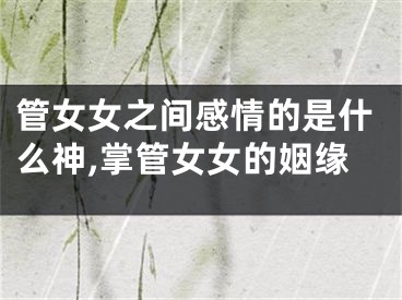管女女之间感情的是什么神,掌管女女的姻缘