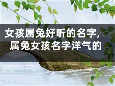 女孩属兔好听的名字,属兔女孩名字洋气的