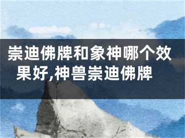 崇迪佛牌和象神哪个效果好,神兽崇迪佛牌
