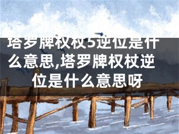 塔罗牌权杖5逆位是什么意思,塔罗牌权杖逆位是什么意思呀