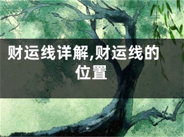 财运线详解,财运线的位置