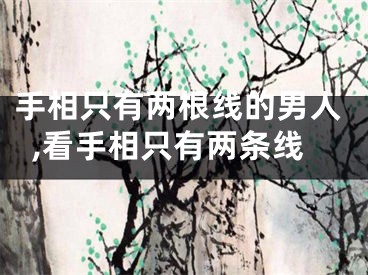 手相只有两根线的男人,看手相只有两条线