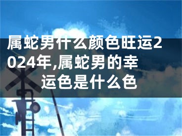 属蛇男什么颜色旺运2024年,属蛇男的幸运色是什么色