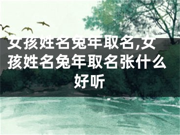 女孩姓名兔年取名,女孩姓名兔年取名张什么好听