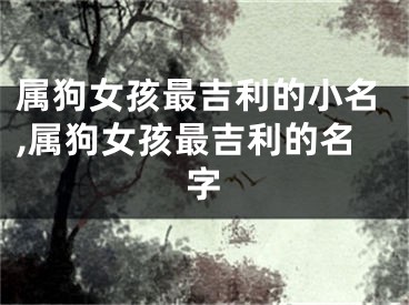 属狗女孩最吉利的小名,属狗女孩最吉利的名字
