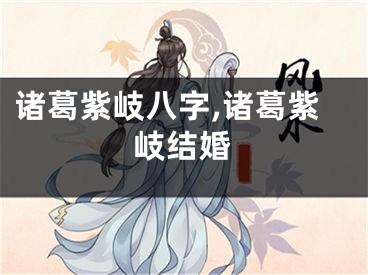 诸葛紫岐八字,诸葛紫岐结婚