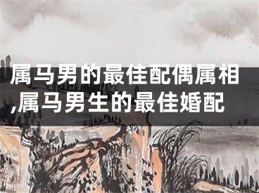 属马男的最佳配偶属相,属马男生的最佳婚配
