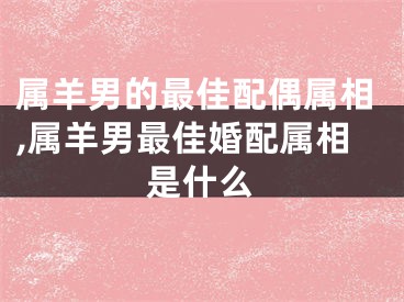 属羊男的最佳配偶属相,属羊男最佳婚配属相是什么