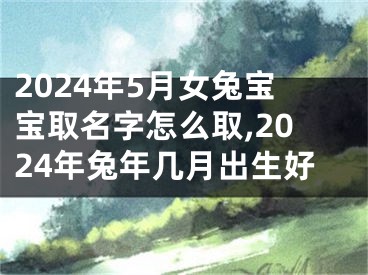 2024年5月女兔宝宝取名字怎么取,2024年兔年几月出生好