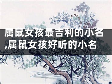 属鼠女孩最吉利的小名,属鼠女孩好听的小名