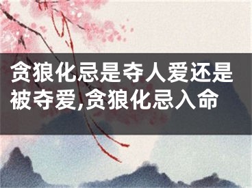 贪狼化忌是夺人爱还是被夺爱,贪狼化忌入命