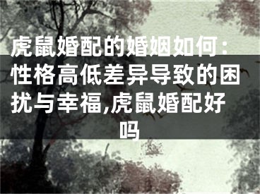 虎鼠婚配的婚姻如何：性格高低差异导致的困扰与幸福,虎鼠婚配好吗