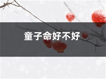 童子命好不好
