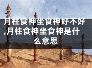 月柱食神坐食神好不好,月柱食神坐食神是什么意思