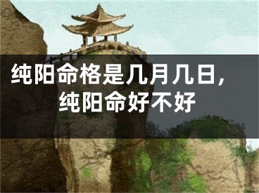 纯阳命格是几月几日,纯阳命好不好