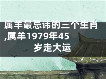 属羊最忌讳的三个生肖,属羊1979年45岁走大运