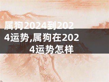 属狗2024到2024运势,属狗在2024运势怎样