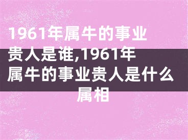 1961年属牛的事业贵人是谁,1961年属牛的事业贵人是什么属相