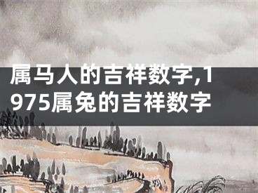 属马人的吉祥数字,1975属兔的吉祥数字