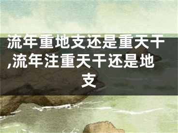 流年重地支还是重天干,流年注重天干还是地支