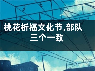 桃花祈福文化节,部队三个一致