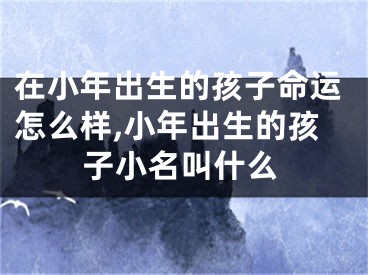 在小年出生的孩子命运怎么样,小年出生的孩子小名叫什么