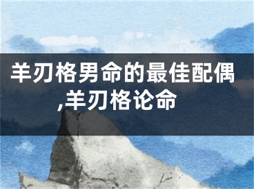 羊刃格男命的最佳配偶,羊刃格论命