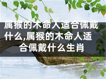属猴的木命人适合佩戴什么,属猴的木命人适合佩戴什么生肖