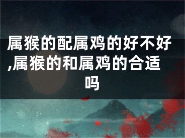 属猴的配属鸡的好不好,属猴的和属鸡的合适吗