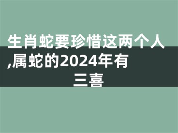 生肖蛇要珍惜这两个人,属蛇的2024年有三喜