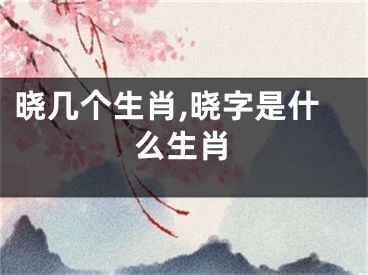 晓几个生肖,晓字是什么生肖