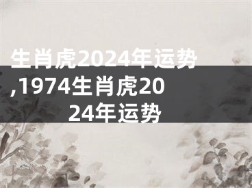 生肖虎2024年运势,1974生肖虎2024年运势