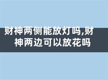 财神两侧能放灯吗,财神两边可以放花吗