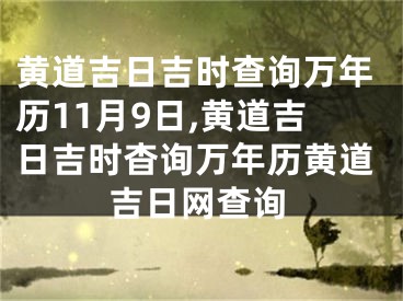黄道吉日吉时查询万年历11月9日,黄道吉日吉时杳询万年历黄道吉日网查询