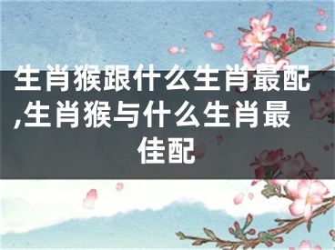 生肖猴跟什么生肖最配,生肖猴与什么生肖最佳配