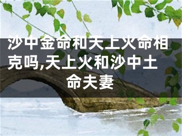 沙中金命和天上火命相克吗,天上火和沙中土命夫妻