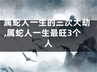 属蛇人一生的三次大劫,属蛇人一生最旺3个人