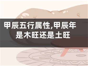 甲辰五行属性,甲辰年是木旺还是土旺