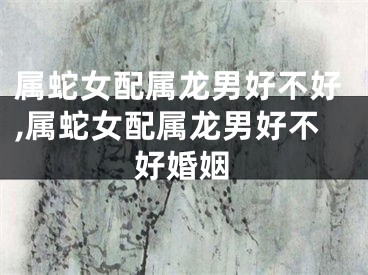属蛇女配属龙男好不好,属蛇女配属龙男好不好婚姻