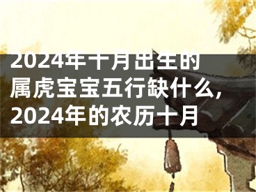 2024年十月出生的属虎宝宝五行缺什么,2024年的农历十月