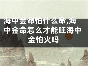 海中金命怕什么命,海中金命怎么才能旺海中金怕火吗