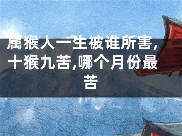 属猴人一生被谁所害,十猴九苦,哪个月份最苦