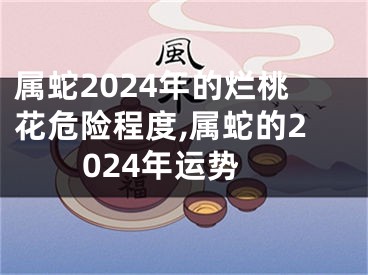 属蛇2024年的烂桃花危险程度,属蛇的2024年运势