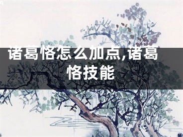 诸葛恪怎么加点,诸葛恪技能