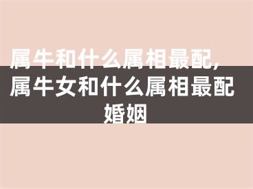 属牛和什么属相最配,属牛女和什么属相最配婚姻